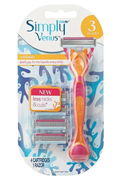 Gillette Simply Venus Razor Hybrid with 4 Cartridges Aged Smart