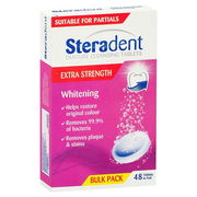 Steradent Extra Strength Whitening Tab X 48 Aged Smart