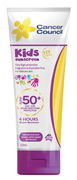 Cancer Council Kids Tube Sunscreen SPF50+ 250ml Aged Smart