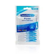 CareDent Picnix Interproximal Brushes (Blue #4) X 20 Aged Smart