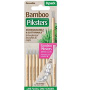 Piksters Bamboo Interdental Brush (Size 00 - Pink) X 8