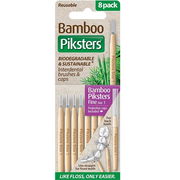 Piksters Bamboo Interdental Brush (Size 1 - Purple) X 8