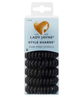 Lady Jayne Style Guards Kink-Free Hair Elastic Spirals (Black) X 8