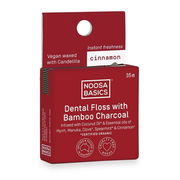 Noosa Basics Dental Floss with Bamboo Charcoal (Cinnamon) 35m Aged Smart