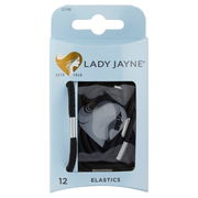 Lady Jayne Thick Elastics Black X 12