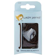 Lady Jayne Snagless Elastics Brown X 18 Aged Smart