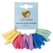 Lady Jayne Softies Knitted Ponytailers Pastel X 24 Aged Smart