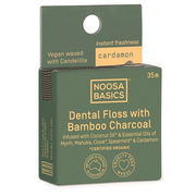 Noosa Basics Dental Floss with Bamboo Charcoal (Cardamon) 35m Aged Smart