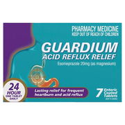 Guardium Acid Reflux Relief Esomeprazole 20mg Tab X 7 Aged Smart