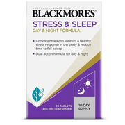 Blackmores Stress & Sleep Day & Night Formula Tab X 20