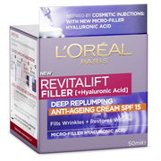L'Oreal Paris Revitalift Filler Hyaluronic Acid Anti-Ageing Day Cream SPF 15 50ml