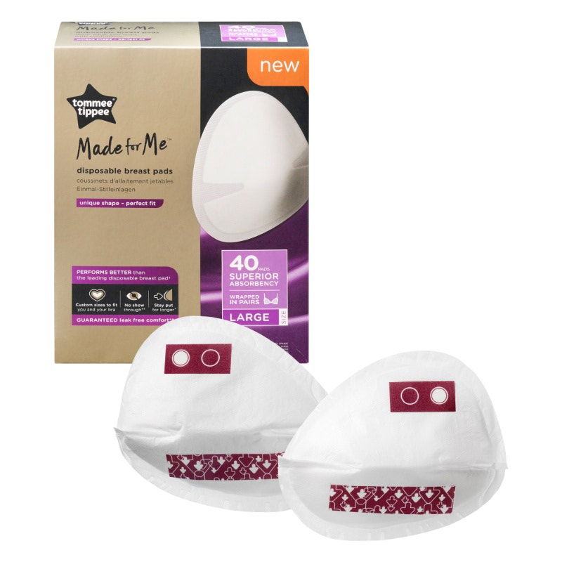 Tommee Tippee Made for Me Disposable Breast Pads - Large X 40