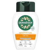 DermaVeen Sensitive Sun SPF 50+ Moisturising Face & Body Cream 250g Aged Smart