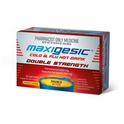 Maxigesic Cold & Flu Hot Drink Double Strength (Paracetamol & Ibuprofen) Sachets X 10