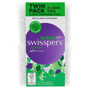Swisspers Cotton Tips With Paper Stems (Twin Pack - 2 X 400) Aged Smart