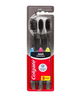 Colgate Toothbrush 360 Charcoal Spiral Antibacterial Bristles X 3
