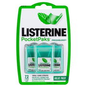 Listerine PocketPaks Oral Care Strips Freshburst Strips X 72 Aged Smart