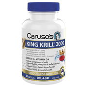 Caruso's King Krill 2000mg + Vitamin D3 One A Day Cap X 30