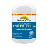 Nature's Way Odourless Fish Oil 1000mg Cap X 80