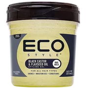 Eco Style Black Castor & Flaxseed Oil Styling Gel 473ml Aged Smart