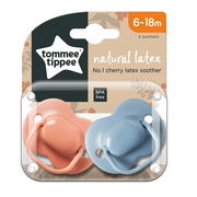 Tommee Tippee Cherry Latex Soother 6 to 18 Months X 2 (Assorted Designs/Colours)