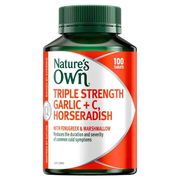 Nature's Own Triple Strength Garlic + C, Horseradish Tab X 100 Aged Smart