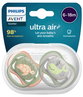 Avent Ultra Air Soother Deco 6-18 Months X 2 (Assorted Designs/Colours)