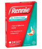 Rennie Indigestion & Heartburn Relief (No Added Sugar) Spearmint Chewable Tab X 24