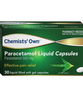 Chemists' Own Paracetamol 500mg Liquid Cap X 30 (Limit 1 per order)