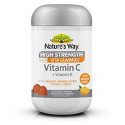 Nature's Way Adult Vita Gummies High Strength Vitamin C + Vitamin D Pastilles X 65