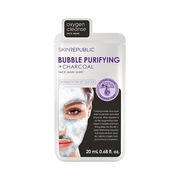 Skin Republic Bubble Purifying + Charcoal Face Mask Sheet Aged Smart