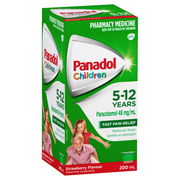 Panadol 5-12 Years Colourfree (Strawberry) 200ml