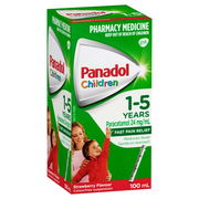 Panadol Children 1-5 Years Colourfree (Strawberry) 100ml