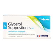 Petrus Glycerol Suppositories for Infants X 12