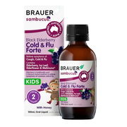 Brauer Sambucus Kids Black Elderberry Cold & Flu Forte 100ml Aged Smart