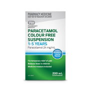 Pharmacy Health Children's Paracetamol Suspension 1-5 Years Colour Free 200ml Aged Smart