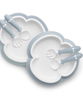 BabyBjorn Plate, Spoon & Fork 2 Pack - Powder Blue