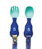 Bibado Attachable Weaning Cutlery Spoon & Fork Set (Oceans of Fun)