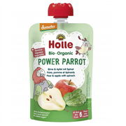 Holle Organic Pouch Power Parrot - Pear & Apple with Spinach 100g