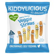 Kiddylicious Veggie Straws Cheesy Flavour 12g (Expiry 10/2025)
