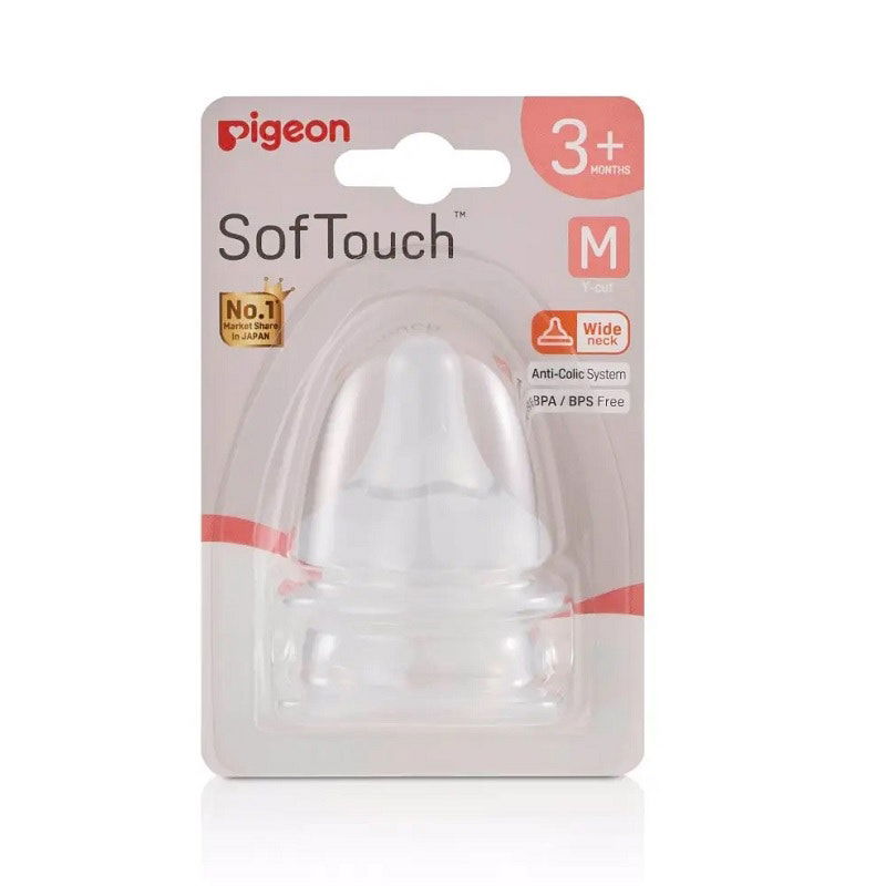 Pigeon Softouch III Wide Neck Teat M X 2