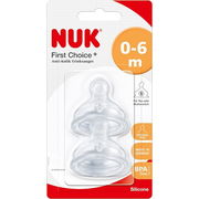 NUK First Choice + Teat (0-6 Months) X 2