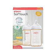 Pigeon Softouch III Bottle PPSU 240ml (Twin Pack) Aged Smart