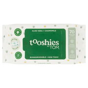 Tooshies Biodegradable Baby Wipes (Aloe Vera & Chamomile) X 70
