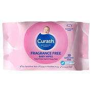 Curash Fragrance Free Baby Wipes X 20 Aged Smart