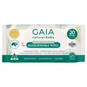 Gaia Biodegradable Water Wipes X 20 Aged Smart