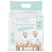 Pandas by Luvme Eco Disposable Nappies X-Large (12-18kg) X 14