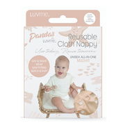 Pandas by Luvme Reusable Cloth Nappy & Insert (Barley)