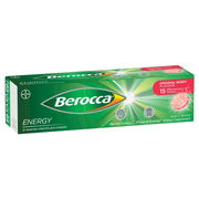 Berocca Energy with 12 Essential Vitamins & Minerals Effervescent Tab (Original Berry) X 15