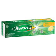Berocca Energy with 12 Essential Vitamins & Minerals Effervescent Tab (Mango & Orange) X 15